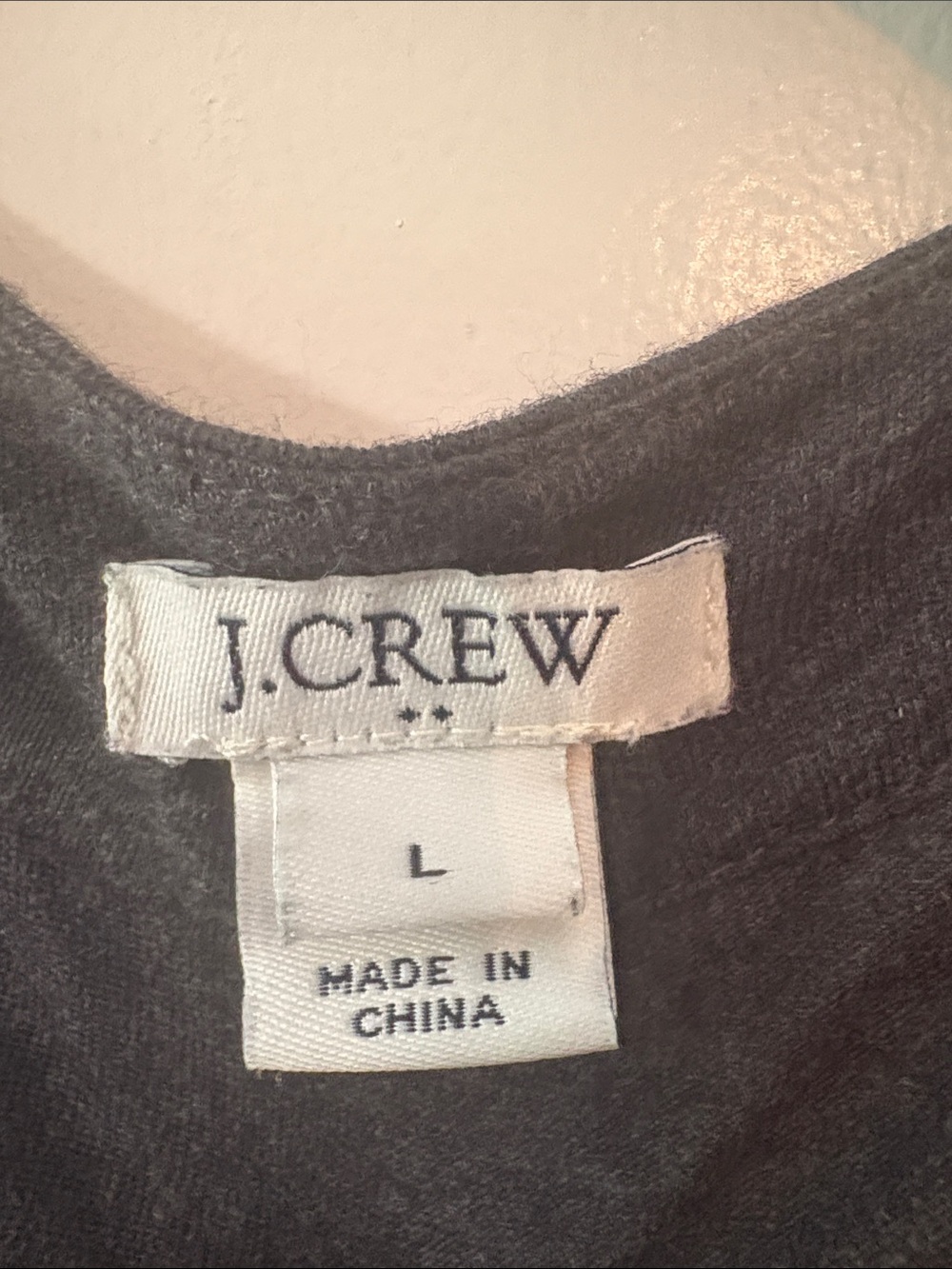 J. Crew Dark Charcoal Open Draped Cardigan - Picture 2 of 5